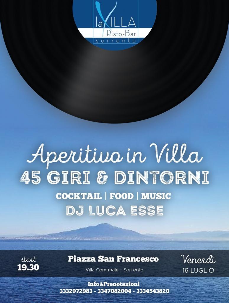 aperitivo sorrento villa comunale